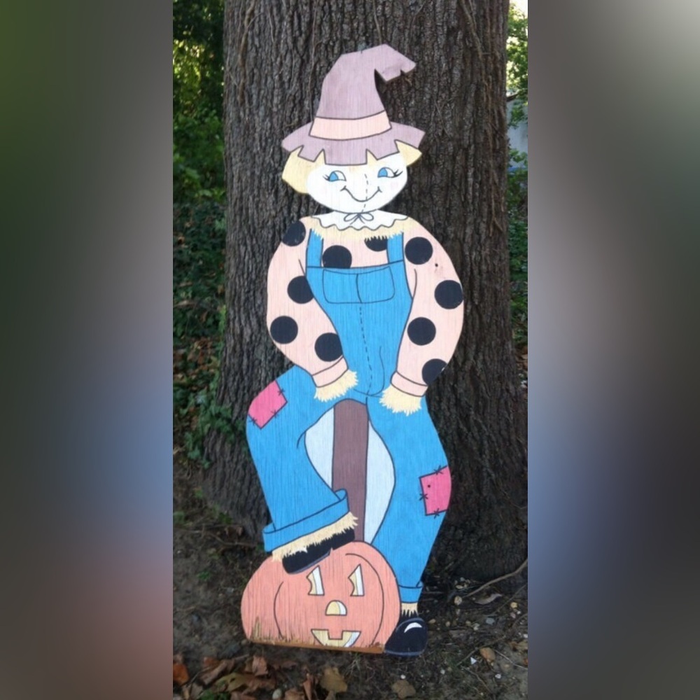 Mr Joe Folk Art Life Size Scarecrow